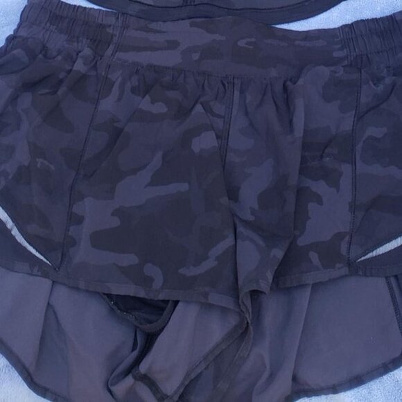 Lululemon Athletica Camo Set:  Tank with mesh and back vent and shorts - Picture 2 of 15